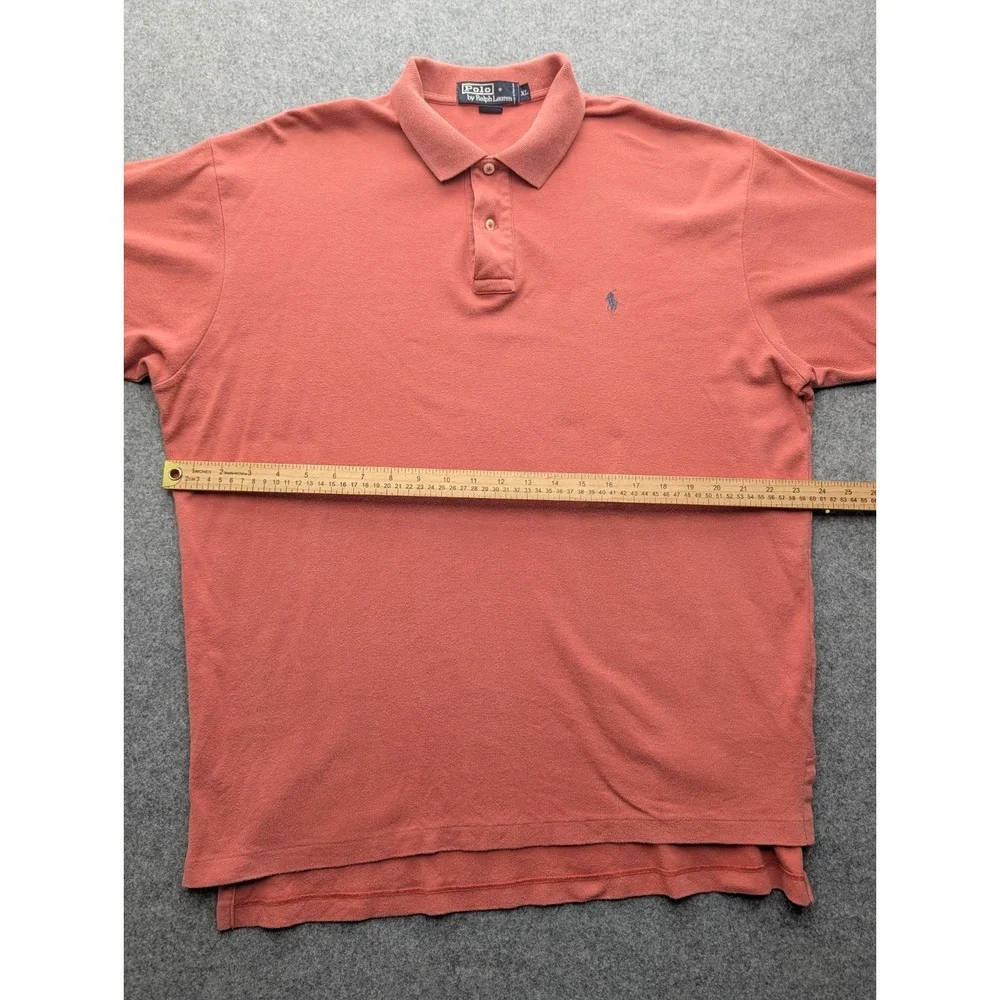 Ralph Lauren Men's Polo Shirt Extra Large Orange Short Sleeve Pullover